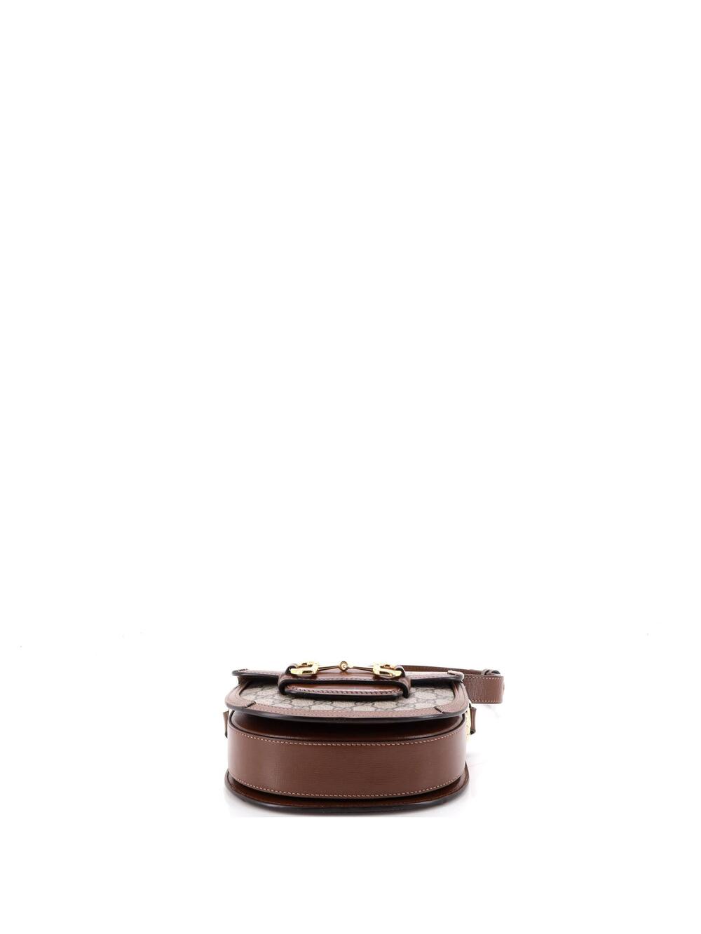 Gucci Horsebit Rounded Shoulder Bag Gg #324616G19B - Picture 4 of 6